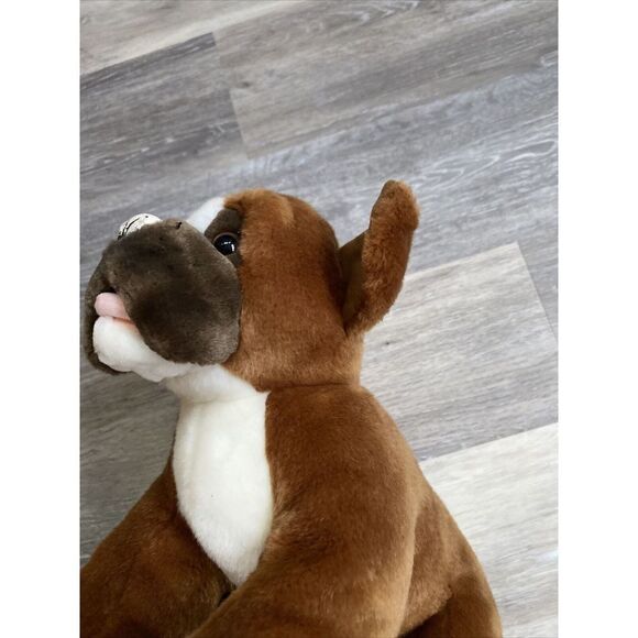 Build A Bear Workshop Bulldog Boxer With Tongue Stuffed Plush 15" BABW - Picture 9 of 9